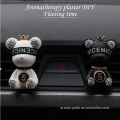 Diamond Studded Bear Portable Car Vents Aromaterapi Klip